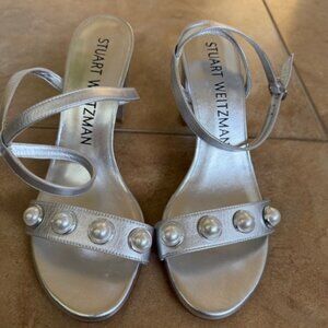 Stuart Weitzman Nearly Bare Portia Sandal Sz 8.5